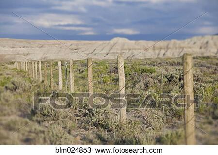 Stock Image - Barbed Wire Fence. Fotosearch