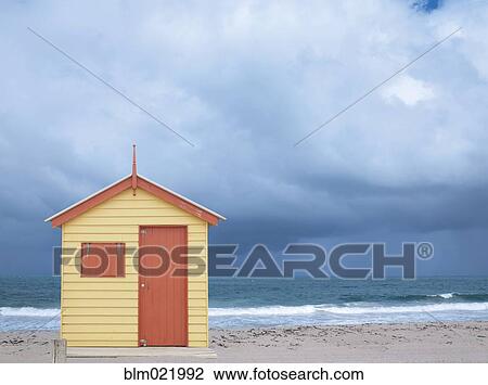 Beach Hut View Large Photo Image Stock Image - Beach Hut. Fotosearch