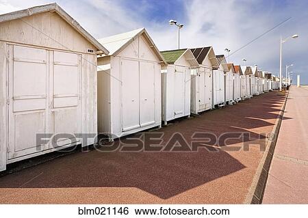 Stock Photograph - Beach Huts. Fotosearch