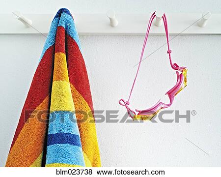 Beach Towel and Goggles View Large Photo Image Stock Photo - Beach Towel and Goggles. Fotosearch