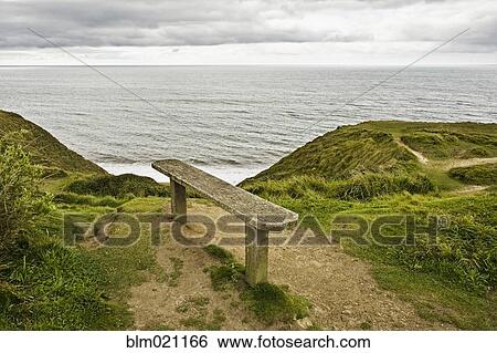 Bench Overlooking Ocean View Large Photo Image Stock Photograph - Bench Overlooking Ocean. Fotosearch