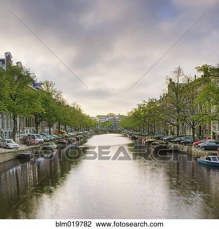 Boats in a Tree Lined Canal View Large Photo Image Stock Image - Boats in a Tree Lined Canal. Fotosearch