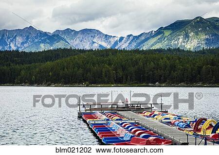 Stock Image - Boats on Lake. Fotosearch