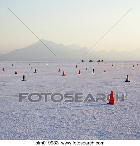 Stock Image - Bonneville Salt Flats. Fotosearch