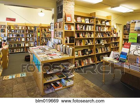 Stock Photo - Bookstore Stock on Shelves. Fotosearch