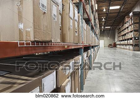 Boxes of Material Stacked on Shelves View Large Photo Image Stock Image - Boxes of Material Stacked on Shelves. Fotosearch