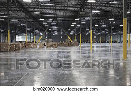 Boxes on Pallets in a Warehouse View Large Photo Image Stock Image - Boxes on Pallets in a Warehouse. Fotosearch