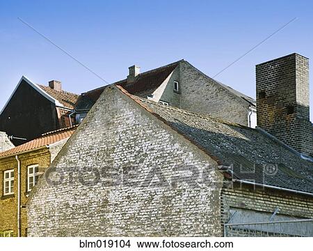 Picture - Brick Buildings in Denmark. Fotosearch