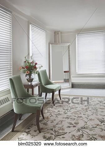 Stock Image - Brides dressing room at event center. Fotosearch