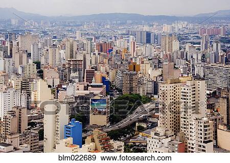 Buildings of Downtown Sao Paulo View Large Photo Image Stock Photo - Buildings of Downtown Sao Paulo. Fotosearch
