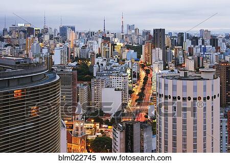 Buildings of Downtown Sao Paulo View Large Photo Image Stock Photography - Buildings of Downtown Sao Paulo. Fotosearch