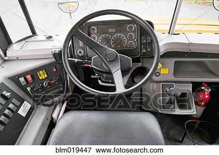 Stock Photo - Bus Driver's Console. Fotosearch