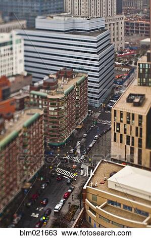 Stock Image - Busy Street in City. Fotosearch