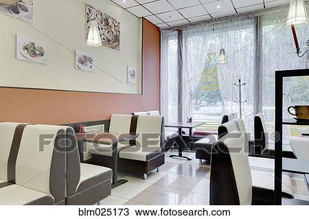 Cafe Interior With Leather Booths View Large Photo Image Stock Image - Cafe Interior With Leather Booths. Fotosearch
