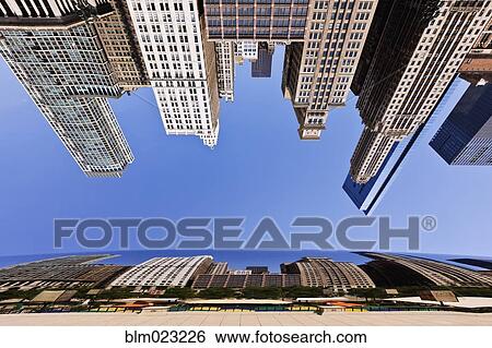 Chicago Buildings Reflected in the Bean View Large Photo Image Stock Photograph - Chicago Buildings Reflected in the Bean. Fotosearch