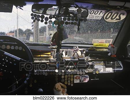 Chilean Taxicab Dashboard View Large Photo Image Stock Photograph - Chilean Taxicab Dashboard. Fotosearch