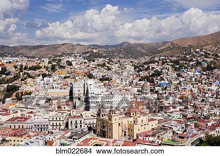 City of Guanajuato from the Pipila Overlook at Dusk View Large Photo Image Picture - City of Guanajuato from the Pipila Overlook at Dusk. Fotosearch