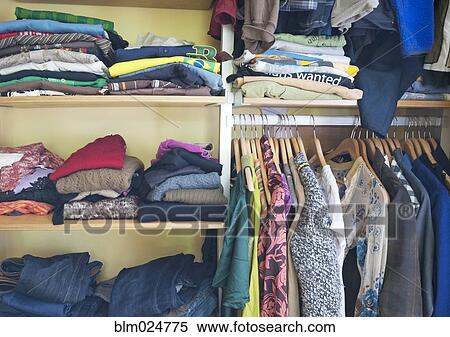 Closet Full of Clothing View Large Photo Image Stock Photography - Closet Full of Clothing. Fotosearch