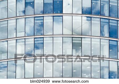 Clouds Reflecting Off an Office Building View Large Photo Image Stock Photo - Clouds Reflecting Off an Office Building. Fotosearch