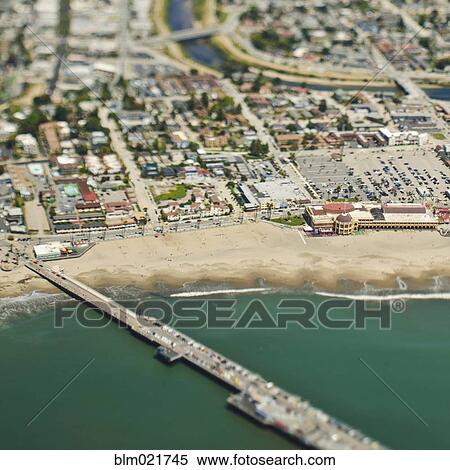 Stock Photography - Coastal Community and Bridge. Fotosearch