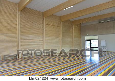 Colorful Gymnasium Floor View Large Photo Image Picture - Colorful Gymnasium Floor. Fotosearch
