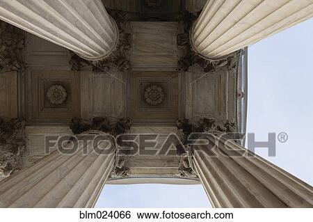 Columns of the Supreme Court View Large Photo Image Stock Photograph - Columns of the Supreme Court. Fotosearch