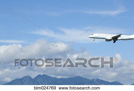 Commercial Airliner Coming in For a Landing View Large Photo Image Stock Photo - Commercial Airliner Coming in For a Landing. Fotosearch