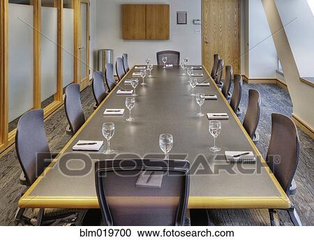 Conference Table and Chairs View Large Photo Image Stock Image - Conference Table and Chairs. Fotosearch
