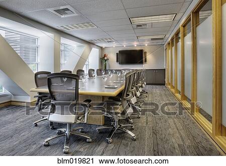 Conference Table and Chairs View Large Photo Image Stock Image - Conference Table and Chairs. Fotosearch