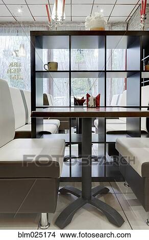 Picture - Contemporary Cafe Shelves. Fotosearch