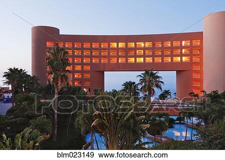 Contemporary Tropical Resort View Large Photo Image Stock Photo - Contemporary Tropical Resort. Fotosearch