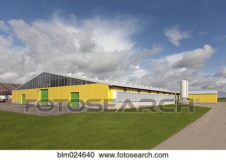 Cowshed Exterior View Large Photo Image Stock Image - Cowshed Exterior. Fotosearch