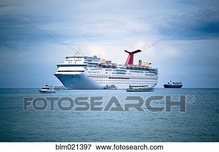 Stock Photo - Cruise Ship on the Ocean. Fotosearch