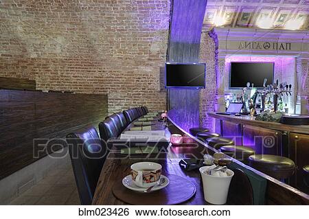 Cup of tea on long restaurant table View Large Photo Image Stock Photograph - Cup of tea on long restaurant table. Fotosearch