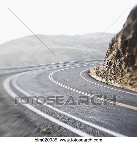 Curving Two Lane Road View Large Photo Image Stock Photography - Curving Two Lane Road. Fotosearch