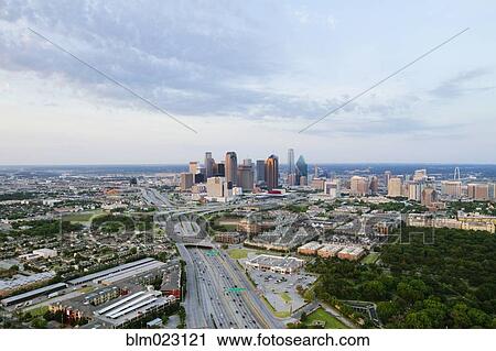 Stock Image - Dallas Skyline in the Daylight. Fotosearch