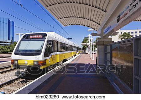 DART Rail Train Station View Large Photo Image Stock Image - DART Rail Train Station. Fotosearch