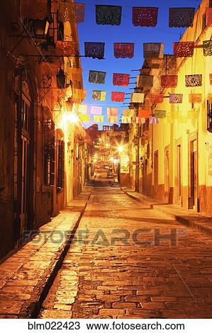Stock Image - Decorated Streets. Fotosearch