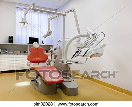 Dental treatment chair and equipment View Large Photo Image Stock Image - Dental treatment chair and equipment. Fotosearch