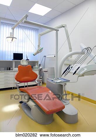 Dental treatment chair and equipment View Large Photo Image Stock Image - Dental treatment chair and equipment. Fotosearch