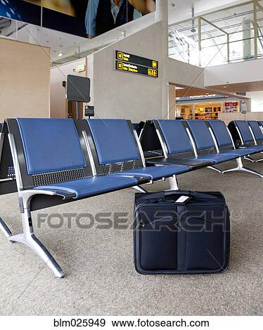 Stock Photo - Departure waiting area seating . Fotosearch