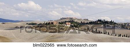 Stock Photography - Desert Landscape in La Crete Sinesi. Fotosearch
