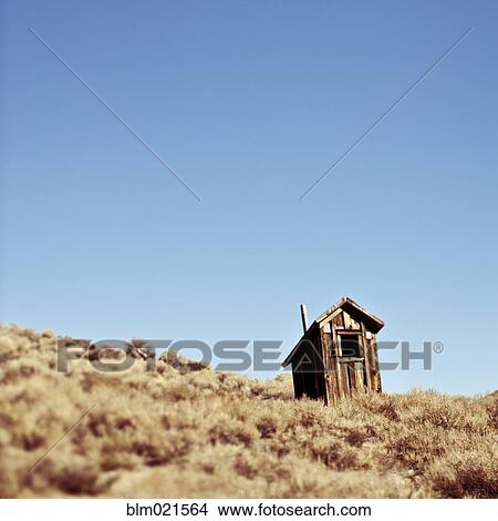 Dilapidated Outhouse on Hillside View Large Photo Image Picture - Dilapidated Outhouse on Hillside. Fotosearch