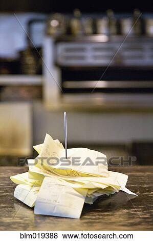 Diner Receipts View Large Photo Image Stock Photo - Diner Receipts. Fotosearch