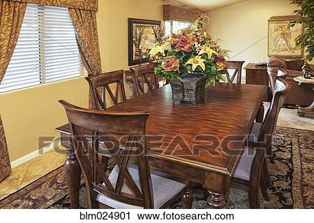 Dining Room Table View Large Photo Image Stock Image - Dining Room Table. Fotosearch