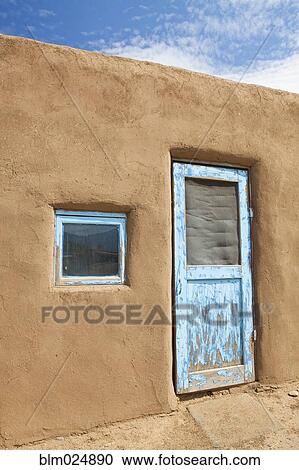 Door to An Adobe Building View Large Photo Image Stock Image - Door to An Adobe Building. Fotosearch