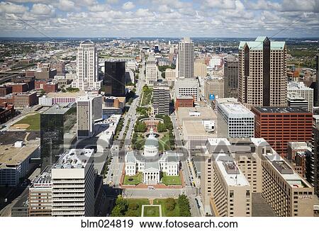 Downtown St Louis View Large Photo Image Stock Photo - Downtown St Louis. Fotosearch