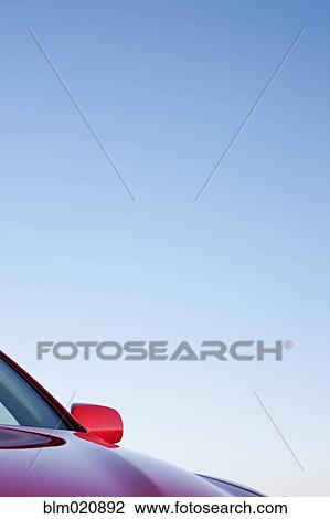 Driver Side Mirror and Hood of Red Car View Large Photo Image Stock Image - Driver Side Mirror and Hood of Red Car. Fotosearch