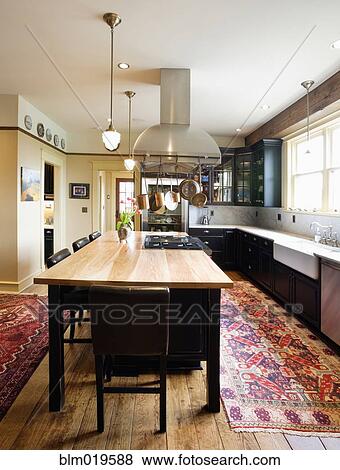 Eat-in Kitchen View Large Photo Image Stock Photo - Eat-in Kitchen. Fotosearch