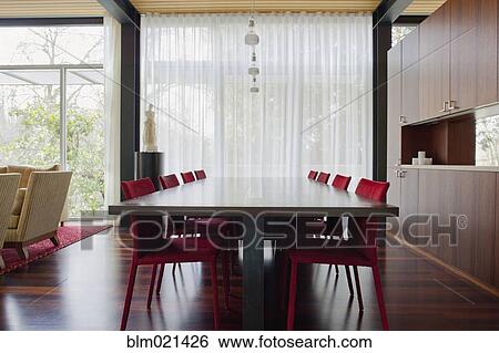 Stock Photograph - Elegant Residential Dining Room. Fotosearch